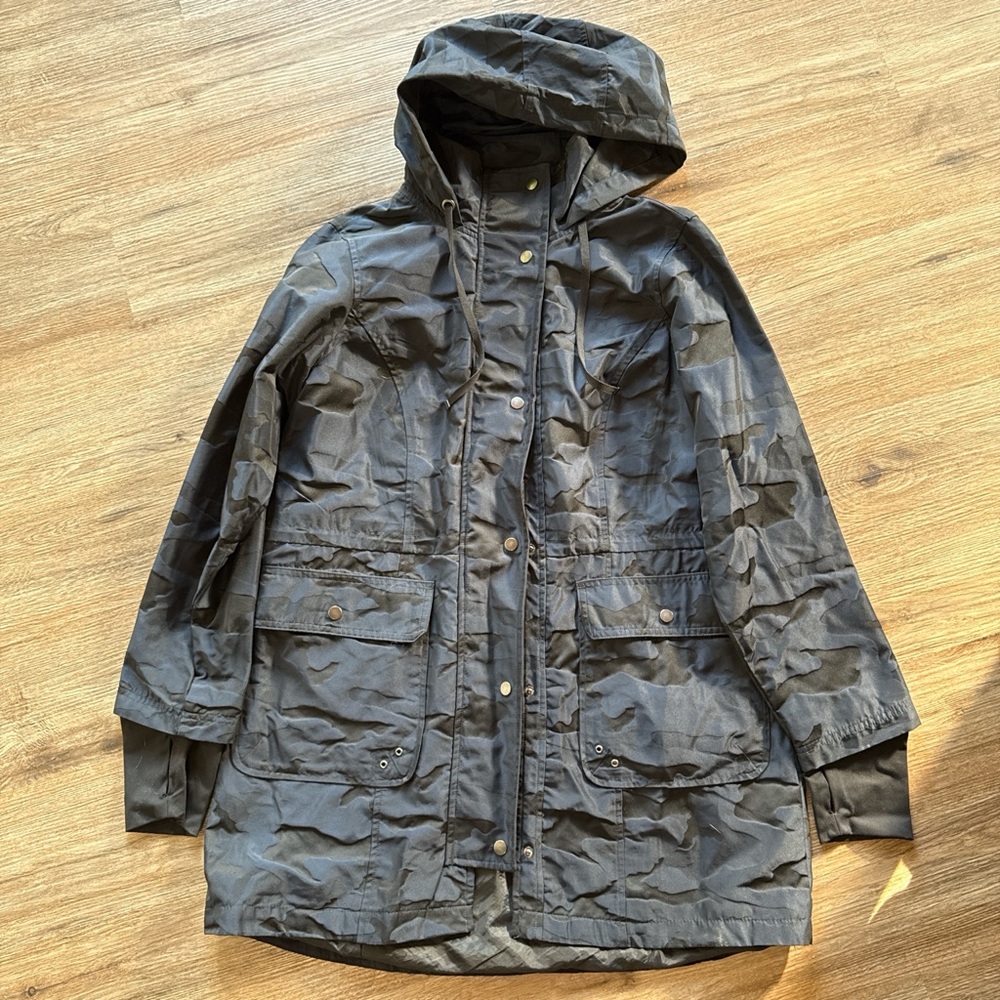 Athletic Works Women's Black Trench Coat